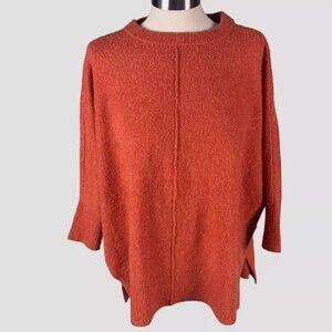 Orange Lou & Grey Loft Sweater Poncho Size XS/S-C29